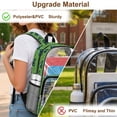 thumbnail image 5 of FKELYI Green Tractor Print Clear Backpack for Elementary Student See Through School Bookbag 17 Inch Transprent Schoolbag Travel Bags Casual Daypack for Teens, 5 of 7