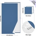 thumbnail image 3 of GZHJMY Blue Solid Soft Cotton Towel Sets 2 Piece,1 Bath Towel 1 Hand Towel Quick Dry Highly Absorbent Bath Towels Washcloths for Bathroom, Gym, Hotel, and Spa Bathroom Towels, 3 of 7