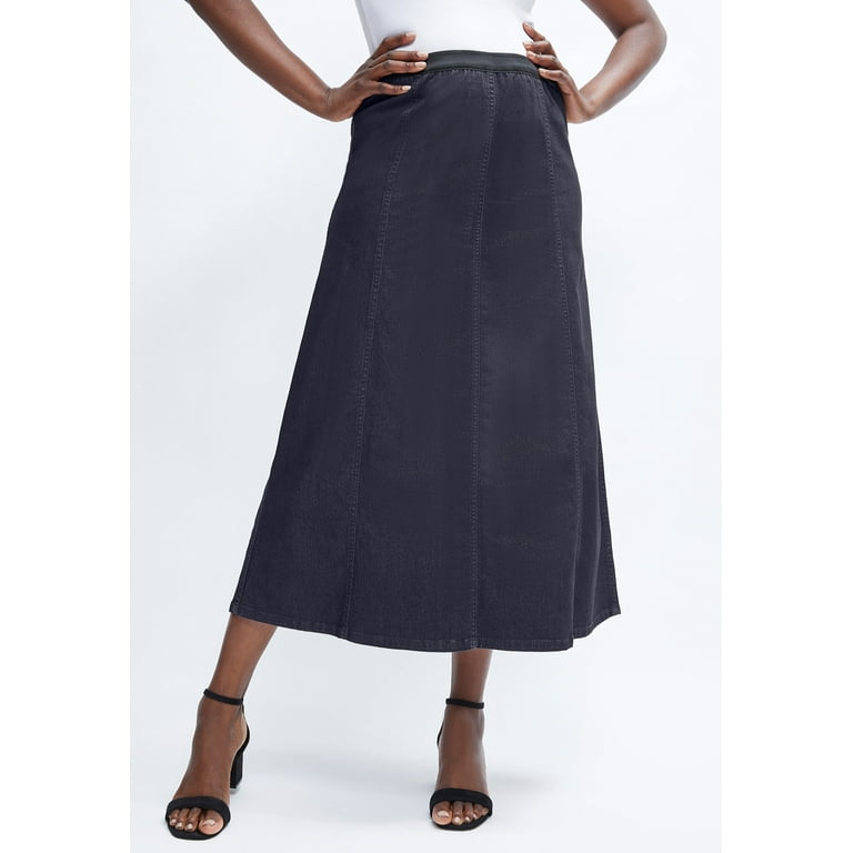 Knee length denim skirt size cheap 20