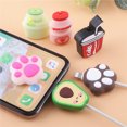 thumbnail image 2 of Drinks Silicone Cable Protector Cute Cat Paw Animal Cable Bite Protector Cartoon Cover For iphone12Pro Cable Organizer Winder F, 2 of 6