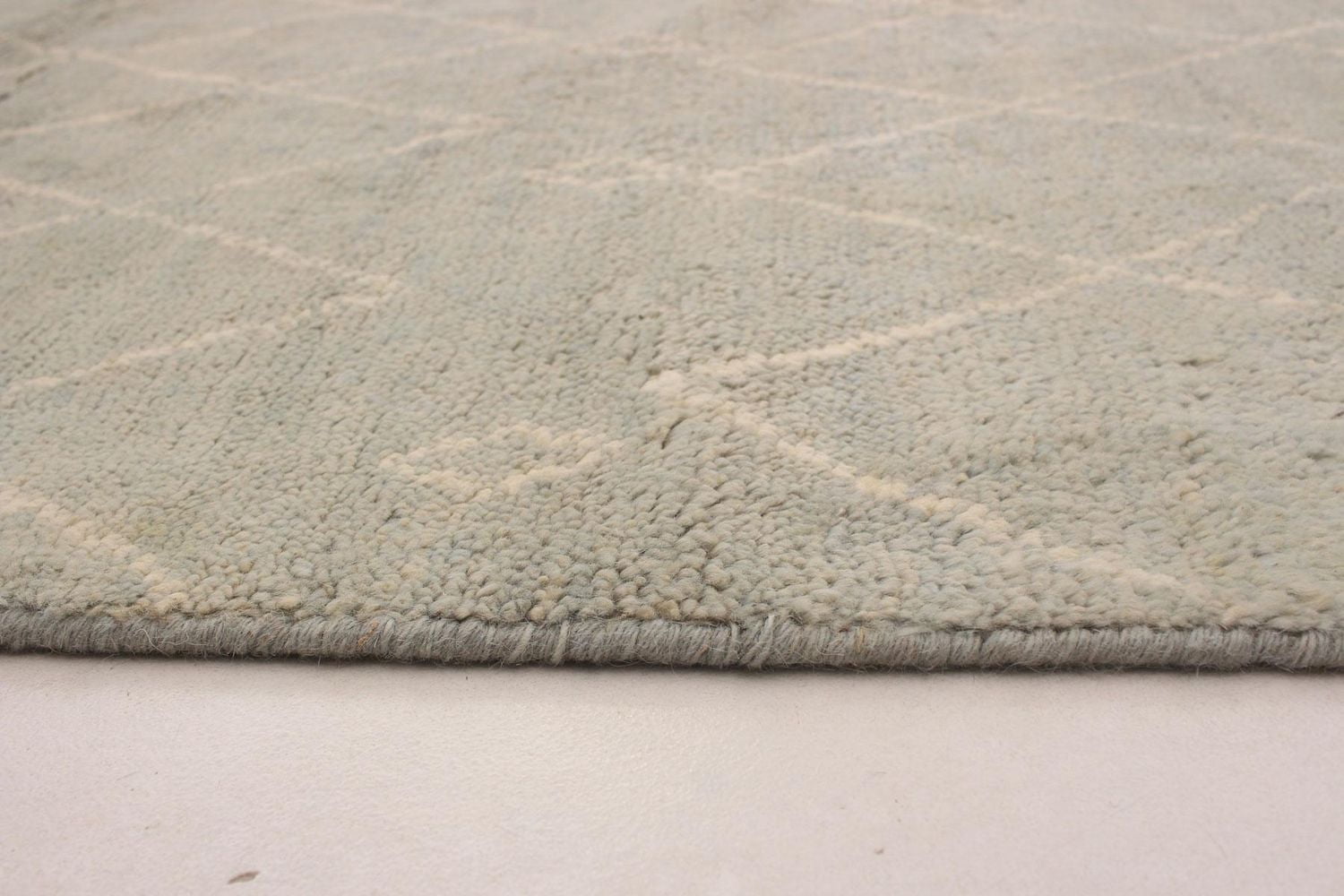 ECARPETGALLERY 5'2" x 8'0" Moroccan Tangier Hand-knotted Area Rug for Living Room, Dining Room and Bedroom in Grn