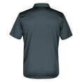 thumbnail image 2 of Adidas Men's Grind Climalite Performance Polo Shirt Golf Golfing (Onix, S), 2 of 2