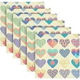 thumbnail image 6 of Dreamtimes Valentine's Day Love Heart Cloth Napkins Set of 1, Oversized Washable Reusable Polyester Dinner Table Napkins for Family, Restaurant, Party Decor, 20"x 20", 6 of 7