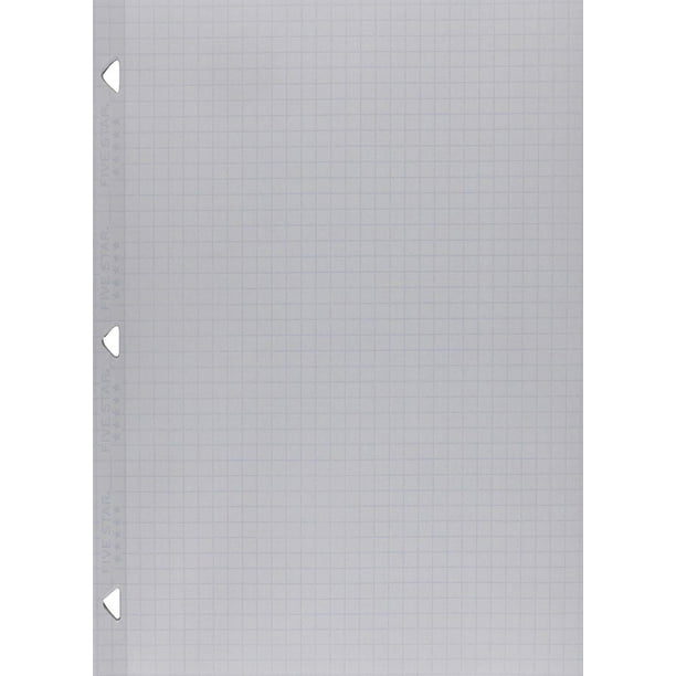 Loose Leaf Paper, 3 Hole Punched, Reinforced Filler Paper, Graph Ruled