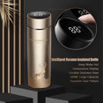 thumbnail image 5 of 1 Pcs Insulated Water Bottle, Smart Water Bottle Stainless Steel Vacuum Flask,Travel Mug with Smart LCD Touch Screen,Keep Hot Or Cold, Car Portable Travel Tea Coffee Vacuum Thermoses Cup(Gold), 5 of 7