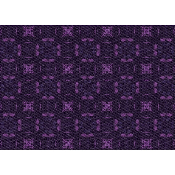 Ahgly Company Indoor Rectangle Patterned Deep Purple Area Rugs, 5' x 7'