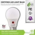 thumbnail image 5 of 3 Pack Bioluz LED Dusk to Dawn A19 Bulb Auto On/Off 60W Replacement 9W Photocell Photosensor Instant ON and 3 Min Delay Off 3000K Soft White Indoor/Outdoor Lighting Lamp Garage Hallway Yard Porch, 5 of 9