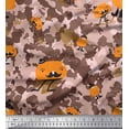 thumbnail image 1 of Soimoi polyester Crepe Fabric Cartoon & Camouflage Print Sewing Fabric Yard 52 Inch Wide, 1 of 3