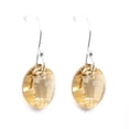 thumbnail image 3 of Juego de aretes y cadena ZVEZDA Plata mexicana ley .925 con dije corte Hoja Golden Shadow, 3 of 5