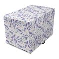 thumbnail image 1 of Violet Dog Crate Cover, Floral Continuous Printing of Lavender Blossom Provence Wild Flowers, Easy to Use Pet Kennel Cover for Dogs, 35" x 23" x 27", Pale Eggshell Multicolor, by Ambesonne, 1 of 6