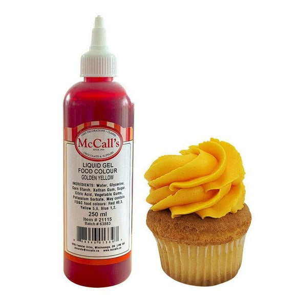 McCall's Gel Liquid Food Color Golden Yellow - 10.5 Oz