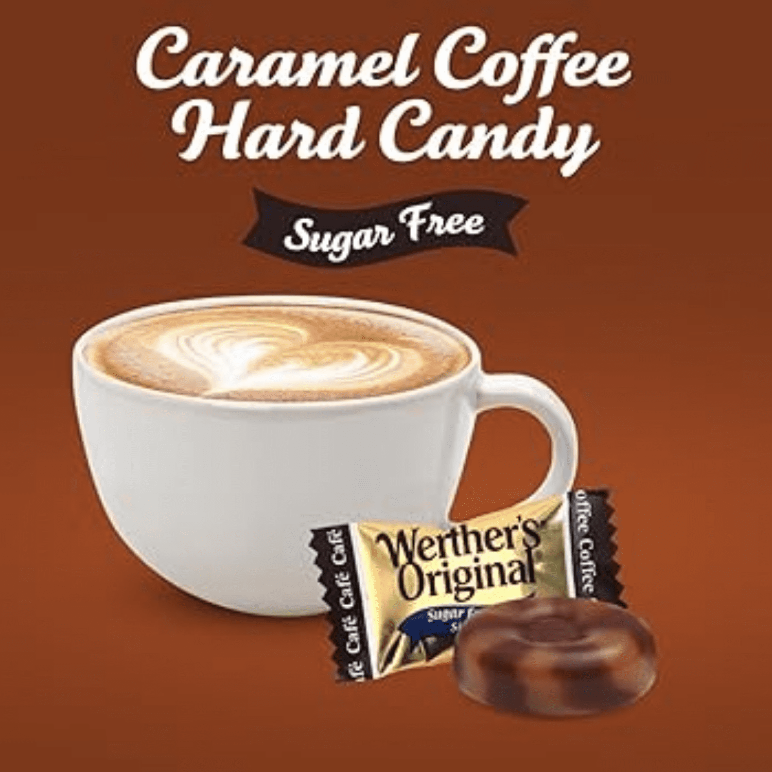 Bulk Werthers Original Hard Candy | Bulk Candy Individually wrapped | Werthers Caramel Candy | 1 lb Individual Flavor Bag | Ships in an Aromatik™ Resealable Pouch (Caramel Coffee)