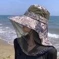 thumbnail image 4 of Chapeaux de Soleil Extérieurs pour Hommes Femmes, Chapeau Moustiquaire Pliable Grand Bord avec Grand Rabat de Cou Protection Uv pour Randonnée, Camping, Sports Extérieurs, Voyages à la Plage, Pique-Nique, Jardinage, Pêche, 4 of 8