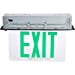 thumbnail image 3 of Morris Products LED Exit Sign â€“ Recessed Mount Edge â€“ Green on Clear Panel, Black Housing â€“ Compact, Low-Profile Design â€“ Single Sided Legend â€“ Energy Efficient, High Output â€“ 1 Count, 3 of 4