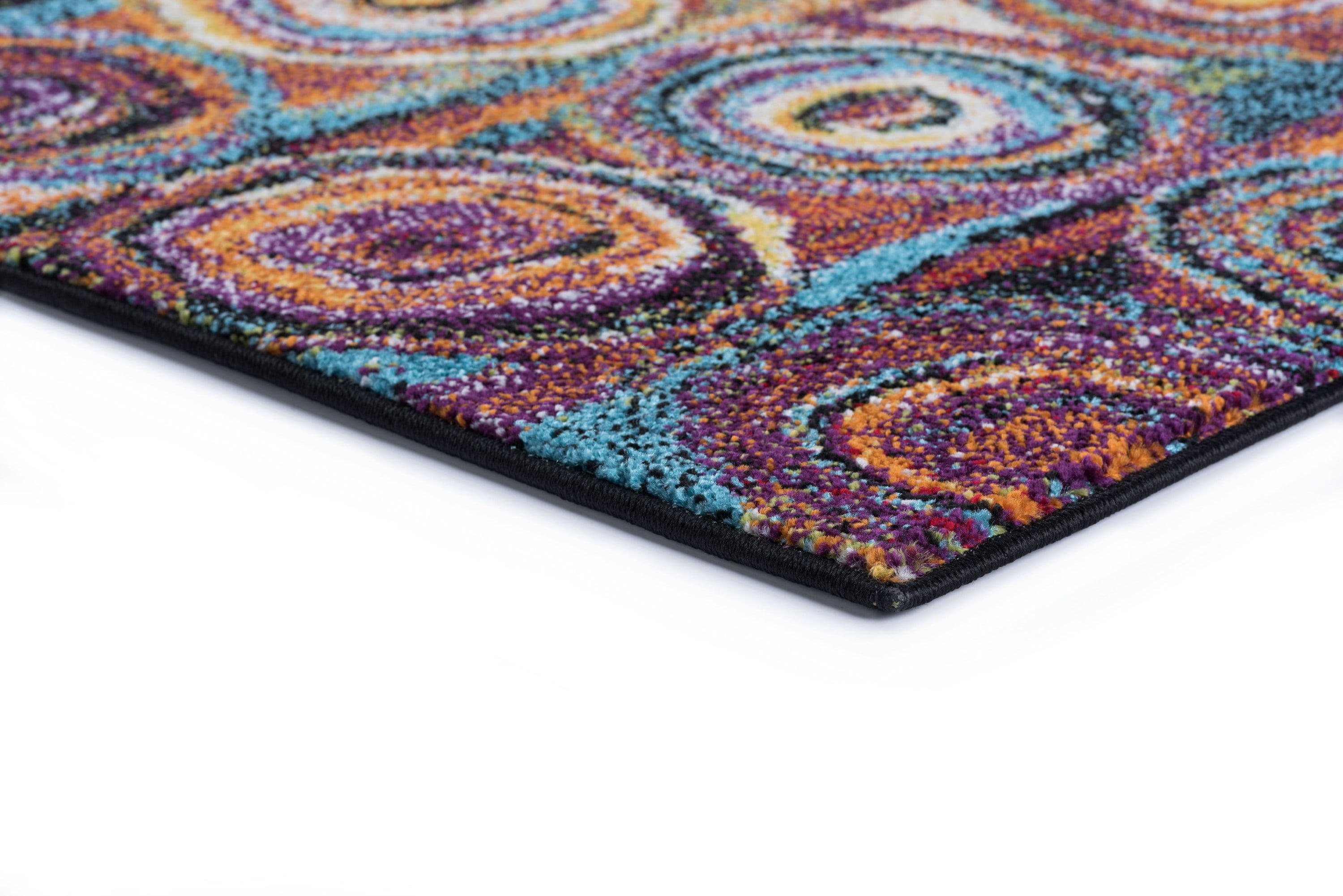 Symphony Contemporary 8' x 10' Multi-Color Polypropylene Indoor Area Rug