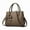 Khaki, variant on Purses and Handbags for Women Fashion PU Leather Satchel Shoulder Bags Solid Color Office Work Tote Crossbody Bag