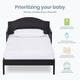 thumbnail image 3 of Dream On Me Sydney Toddler Bed with Black Finish and Safety Guard Rails, 3 of 8