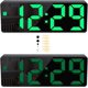 thumbnail image 4 of Reloj digital con espejo, brillo ajustable y control por voz, pantalla de 12 a 24 horas, decoración elegante para su dormitorio u oficina, la función de memoria de tiempo garantiza una experiencia, 4 of 5