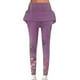thumbnail image 1 of Puntoco Pantalones De Cintura Elástica Modernos Y Cómodos Para Mujer, Pantalones De Doble Capa Con Bolsillo Para Yoga, Color Morado M, 1 of 5