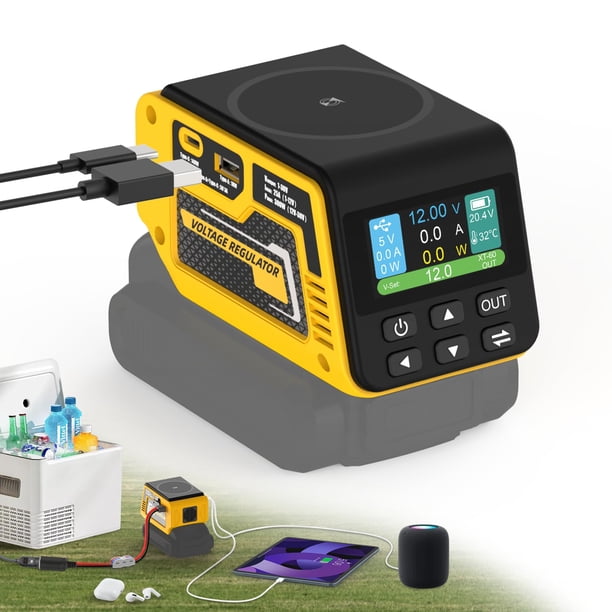 Regulador de Voltaje PlantPalGear 300W USB-C Inalámbrico 20V