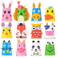 thumbnail image 4 of Paper Cup Set Creative Funny Assorted Color DIY Hot Cup Disposable Cup for Kids, 4 of 10