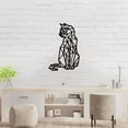 thumbnail image 4 of Cuadro Decorativo de Metal con Diseño gato geometrico Chico, 4 of 4