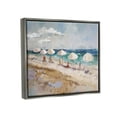 thumbnail image 4 of Stupell Industries Abstract People Beach Umbrellas Landscape Painting Gray Floater Framed Canvas Art Print Wall Art, 31 x 25, 4 of 10