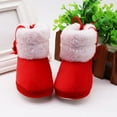 thumbnail image 3 of Baby Girl Plush Winter Snow Bowknot Boots, 3 of 5
