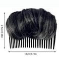 thumbnail image 4 of Hair Base Insert Plastic Invisible Hair Bump up Comb Clip Hair Pad Accessory, 4 of 10