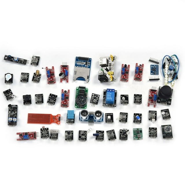 Kit de módulos de sensores 45 en 1, juego de tableros surtidos, accesorios y equipos electrónicos VoborMX herramienta