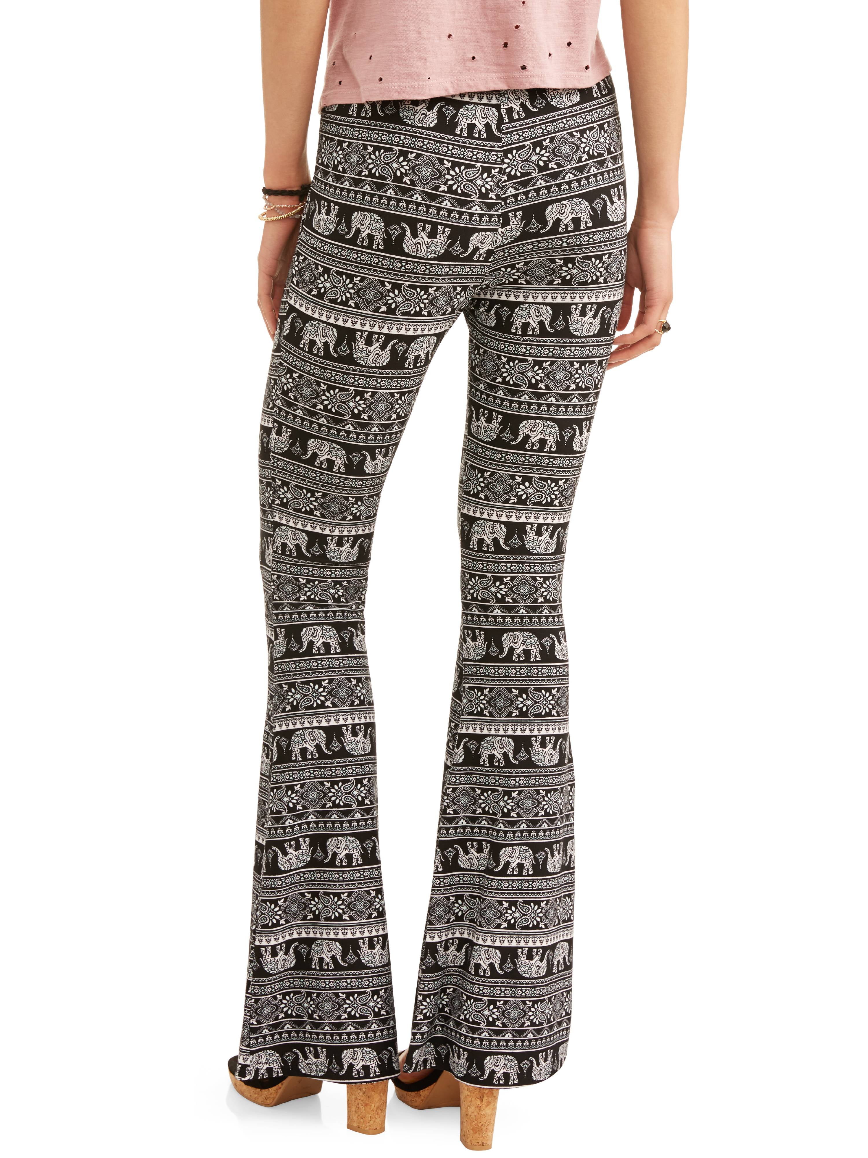 Knit flare store pants walmart