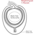 thumbnail image 6 of Lock Pendants Chains Layered Necklace Set Punk Multilayer Necklaces for Eboy Egirl Men Male Emo Goth Women, 6 of 14