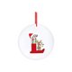 thumbnail image 3 of Decoraciones Del Árbol de Navidad con 26 Letras Del Alfabeto, Rojo Acrílico Fawn Colgante Ornamentos para el Hogar, Decoración Personalizada Del Árbol de Navidad para la Temporada de Vacaciones, 3 of 4