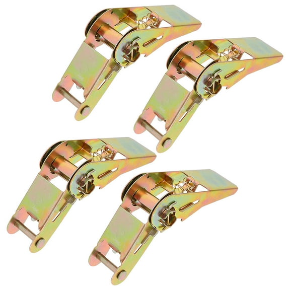 CTIRCHIU ratchet tie down hardware Ratchet Tensioner Accessories Golden 4Pcs