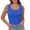 Blue, variant on BLVB Summer Womens Tank Tops Clothes Square Neck Slim Fitted Sleeveless Shirts for Women Ribbed Basic Top