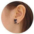 thumbnail image 4 of Boucles d'Oreilles Clous Tête Léopard Perle Petit Animal 3D Boucles d'Oreilles de Perçage Chat, 4 of 9