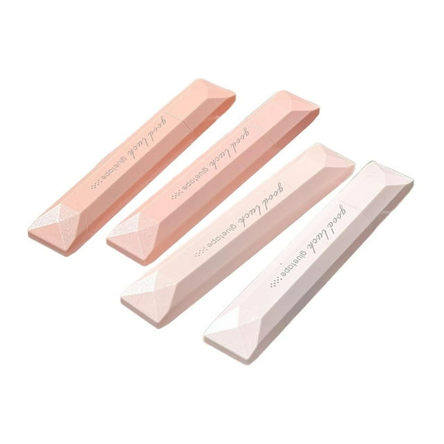 4 Piezas Tape Roller para Scrapbooking Cinta Adhesiva Doble Cara Pegamento Manualidades Cinta para Tarjetas Material PET cómodo adecuado para niños y rosa
