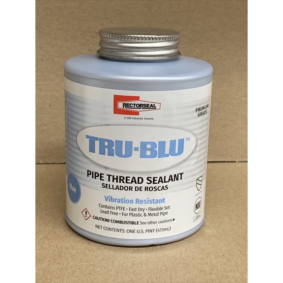 Rectorseal Tru-Blu Blue Pipe Thread Sealant - Pint Size