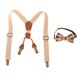 thumbnail image 5 of Conjunto de y corbatín para niños, correas elásticas de construcción en Y para espalda, para pantalones para Beige Zulema tirantes para niños, 5 of 8