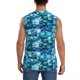 thumbnail image 4 of Fotbe Blue Kyanite Men's Camiseta sin Mangas Estampada para Hombres, Playera Casual para Gimnasio, Entrenamiento, Playa-Small, 4 of 7