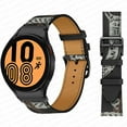 thumbnail image 1 of No Gaps Leather Band For Samsung Galaxy Watch 4 classic 46mm 42mm 44mm 40mm smartwatch belt Bracelet correa Galaxy Watch 4 strap, 1 of 8
