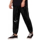 thumbnail image 5 of Pantalones de drawstring con lentejuelas INSPIRE CHIC para hombres, con cintura elástica, ropa de noche, jogger brillante 36 Negro, 5 of 5