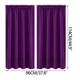 thumbnail image 3 of JingChun Blackout Curtains - thermal Insulated Noise Reducing Energy Efficiency Small Window Decor for Kitchen Bedroom Bathroom, 37 inches Wide x 44 inches Long, 3 of 4