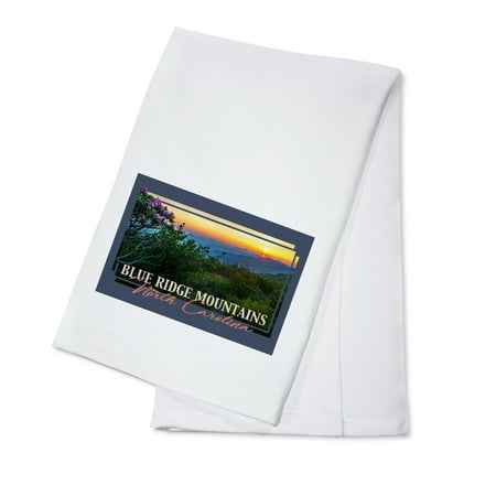 

Blue Ridge Mountains North Carolina Roan Mountain Sunrise Contour Photography (100% Cotton Tea Towel Decorative Hand Towel Kitchen and Home)