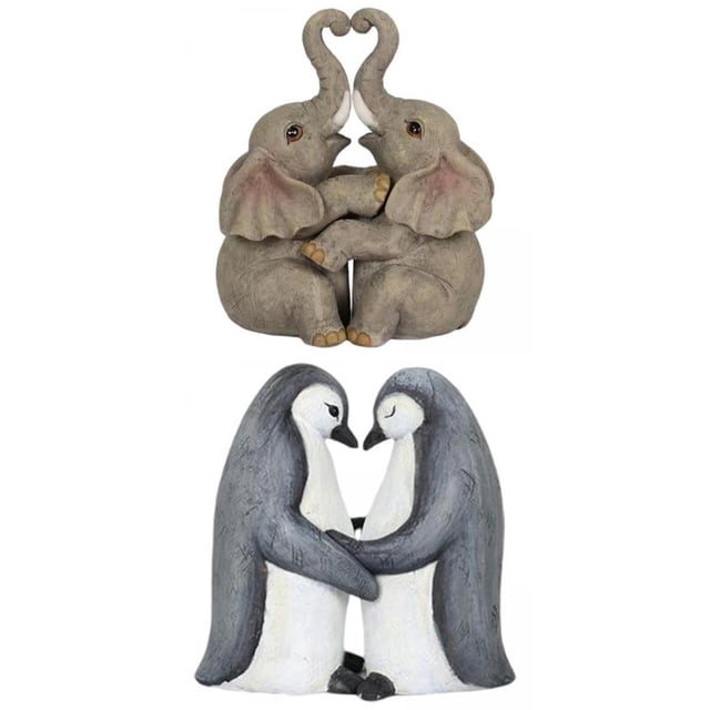 2 estatuas de abrazan esculturas de resina decorativas para interiores. Macarena none