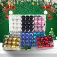 thumbnail image 2 of PENGXIANG 24 Pcs/Set 4cm Christmas Tree Ornament Increase Atmosphere Decorative Scene Layout Lightweight with Rope Christmas Tree Decoration Shiny Reflective Classic  Balls for Christmas, 2 of 11