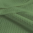 thumbnail image 5 of Native Fab Waffle Weave Cotton Bed Blanket for All Seasons Lightweight, 102"x90" King - Mint Green, 5 of 6