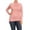 Dusty Pink, variant on Women's Solid Long Sleeve Turtleneck Lightweight Pullover Plus Size Top Sweater