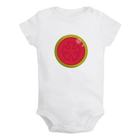 

Fruit Guava Image Print Rompers For Babies Newborn Baby Unisex Bodysuits Infant Jumpsuits Toddler 0-24 Months Kids One-Piece Oufits (White 6-12 Months)
