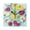 Black, variant on 7.78in Fruit Icons Design Square Wall and Table Clock Dual Use Vintage Design in Black or Gold